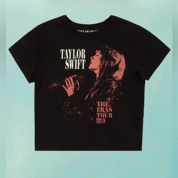 π Authentic Merch - Taylor Swift The Eras Tour Black T-Shirt - Picture 1 of 6